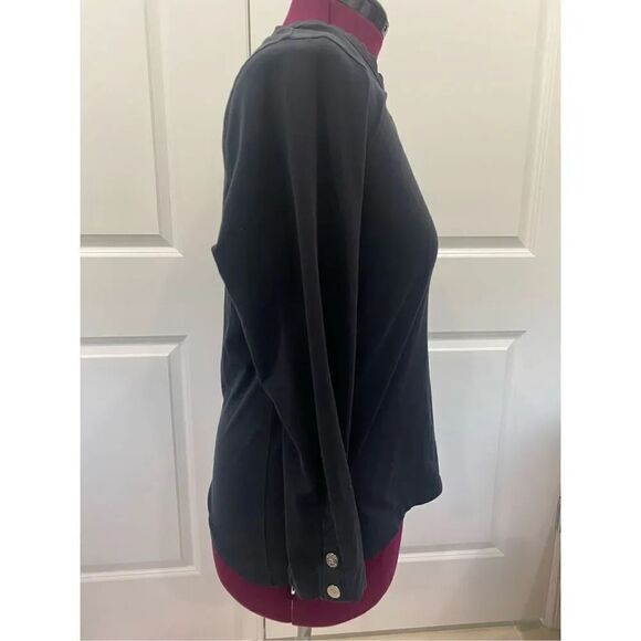 nautica black shoulder buttons long sleeve size XL - Picture 7 of 9